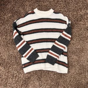 Oversized striped sweater